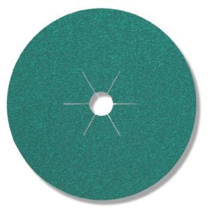 HARFINGTON 25-Pack 5" X 7/8" 80 Grit Ceramic Resin Fiber Sanding Discs – Red – For Angle Grinder – Metal, Wood, Weld Grinding & Polishing