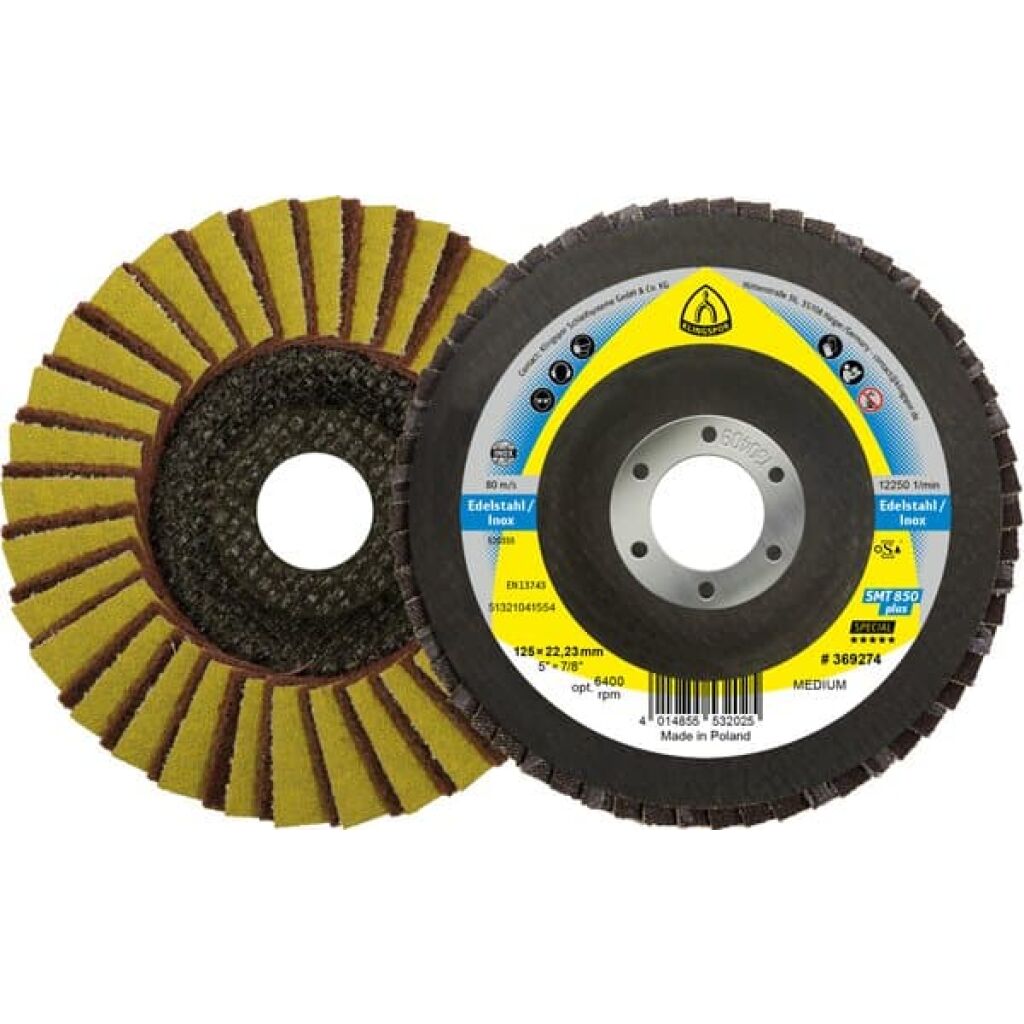 Klingspor 125mm 80G SMT850 Plus Combi Flap Disc