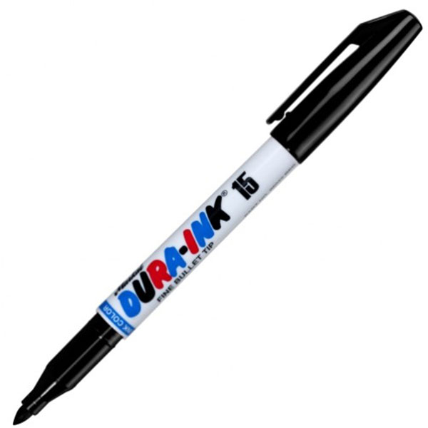 Markal DuraInk 15 Black Felt Tip Marker